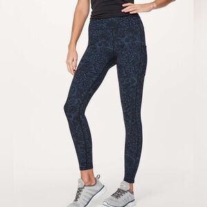 Lululemon Speed Up Tight (Full-On Luxtreme 28") in
Nouveau Mach Blue Black - 4